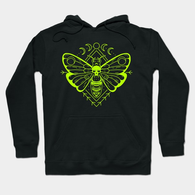 Deathhead Moth Hoodie by Oolong